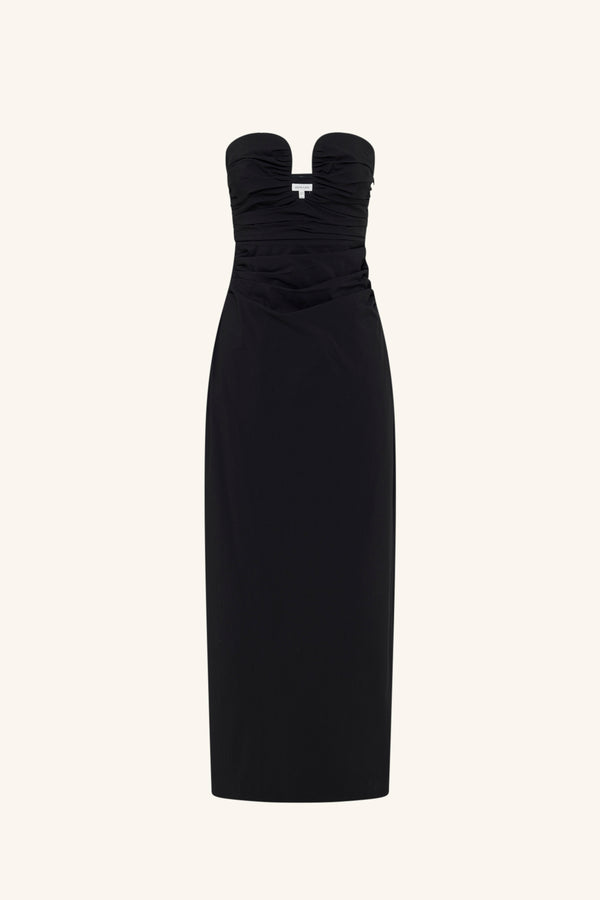 CAMPBELL STRAPLESS U WIRE MAXI DRESS - BLACK_G
