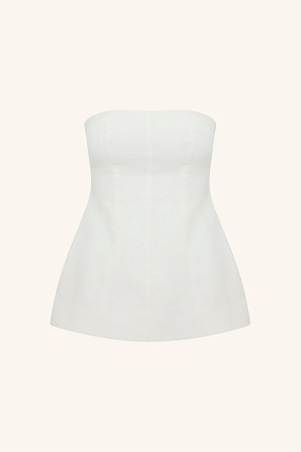 WELLINGTON STRAPLESS BUSTIER - IVORY_G
