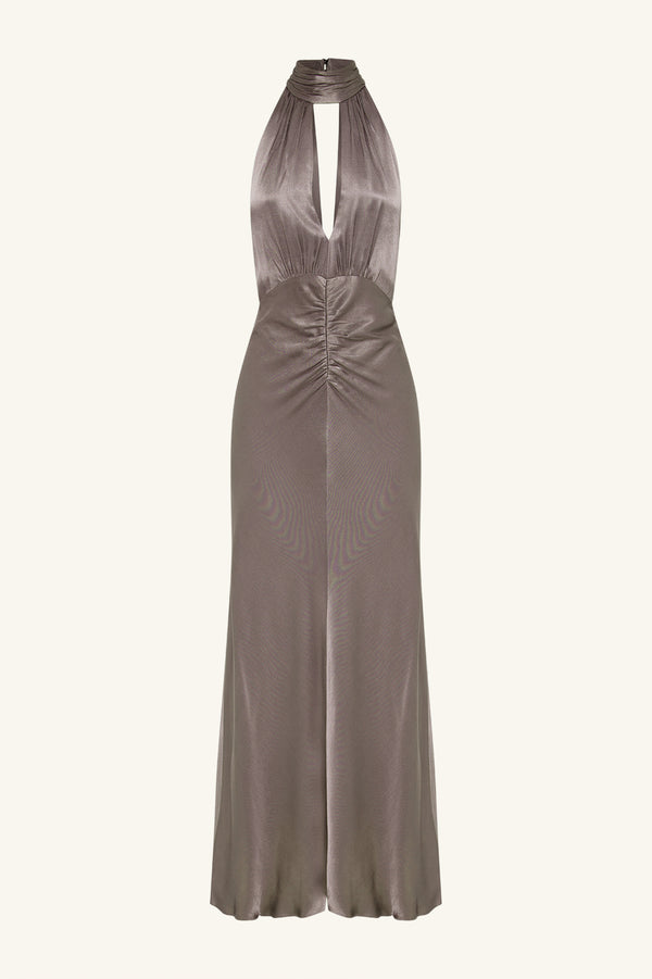 La Lune Halter Neck Maxi Dress | Graphite | Dresses | Shona Joy La Lune Halter Neck Maxi Dress | Graphite | Dresses | Shona Joy