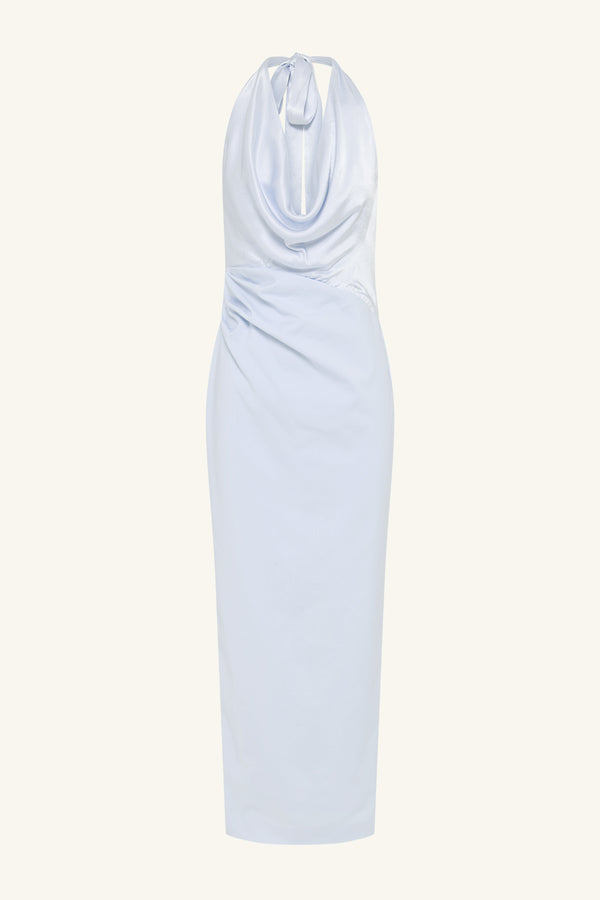 DILLON COWL NECK MAXI DRESS - SEABREEZE_G