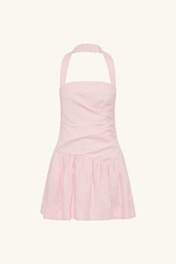 GIGI HALTER DRAPED MINI DRESS - SAKURA_G