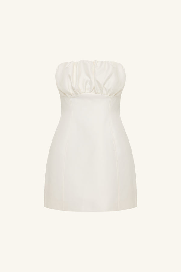 OTIS HOURGLASS MINI DRESS - IVORY_G