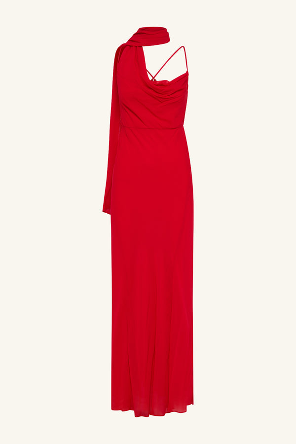 Romy Scarf Maxi Dress | Chilli | Dresses | Shona Joy Romy Scarf Maxi Dress | Chilli | Dresses | Shona Joy