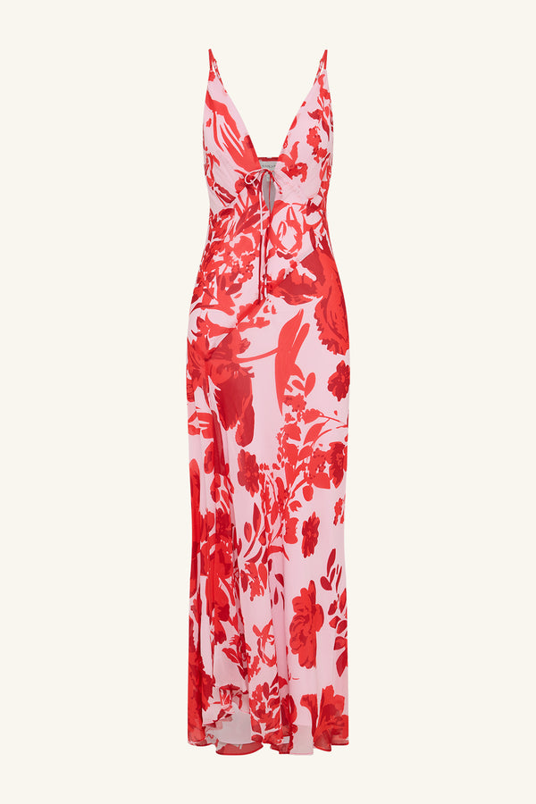 ALEYNA PLUNGED MAXI DRESS_G