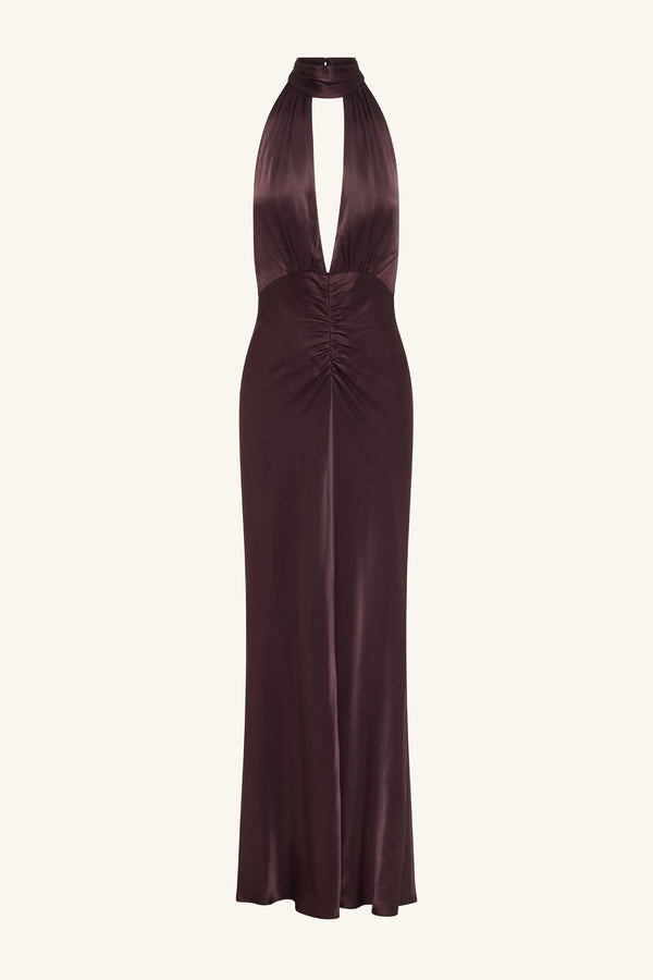 La Lune Halter Neck Maxi Dress | Espresso | Dresses | Shona Joy La Lune Halter Neck Maxi Dress | Espresso | Dresses | Shona Joy