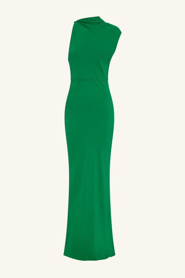 Rio Draped Cowl Maxi Dress | Abundant Green | Dresses