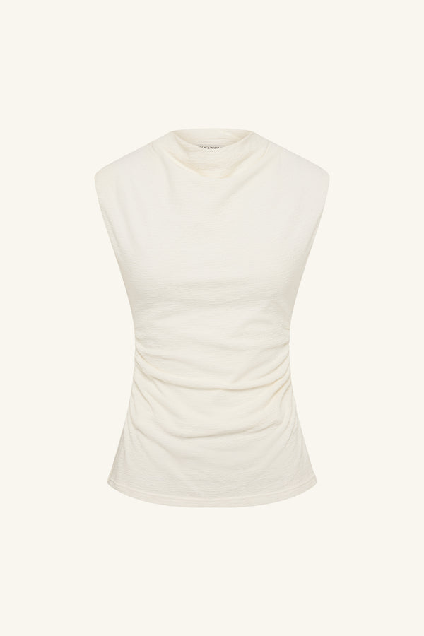 BEAU SLEEVELESS TOP - IVORY_G