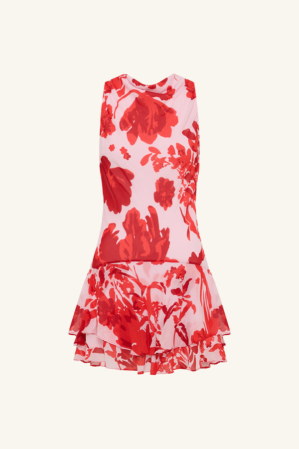 ALEYNA RUFFLE MINI DRESS_G