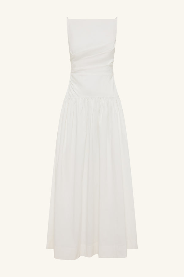 CAMPBELL SQUARE NECK MAXI DRESS - IVORY_G