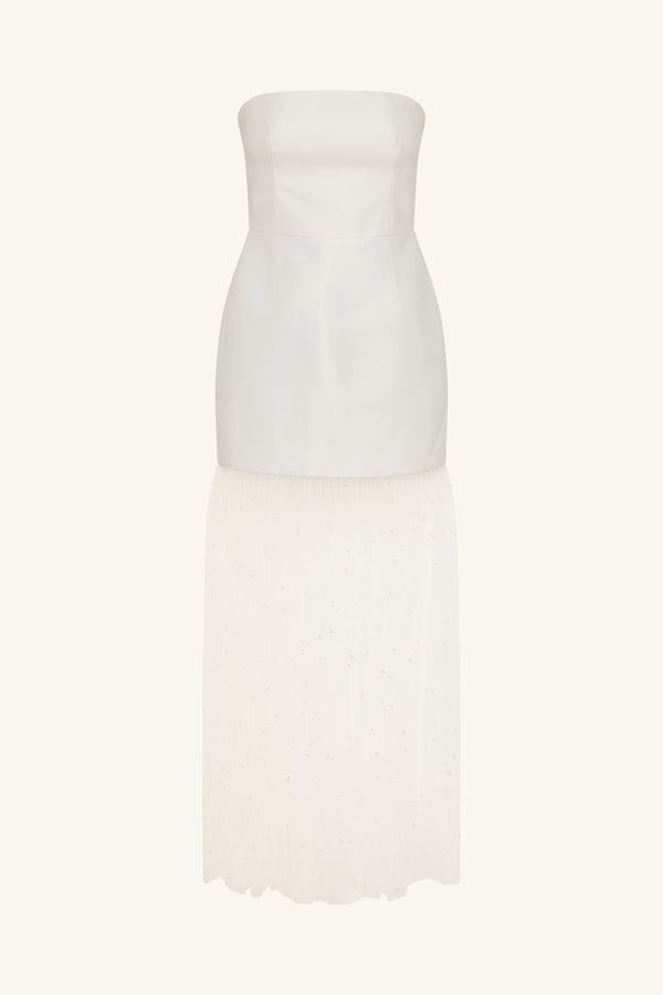 DEWDROP CONTRAST STRAPLESS MAXI DRESS_G