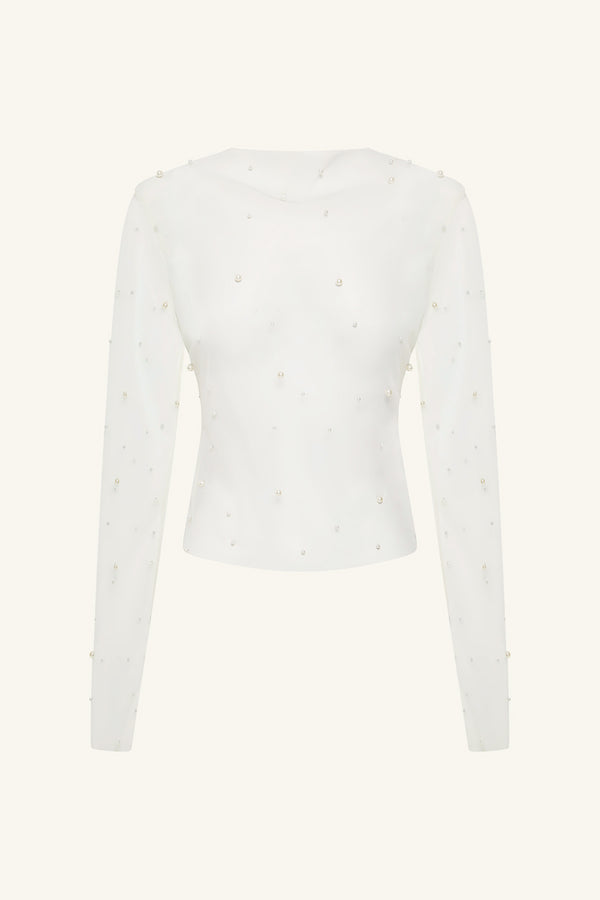 OPALINE SHEER PEARL TOP_G