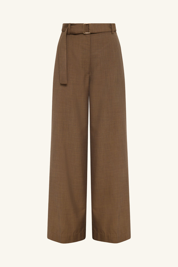ASHER WIDE LEG PANT - SADDLE_G