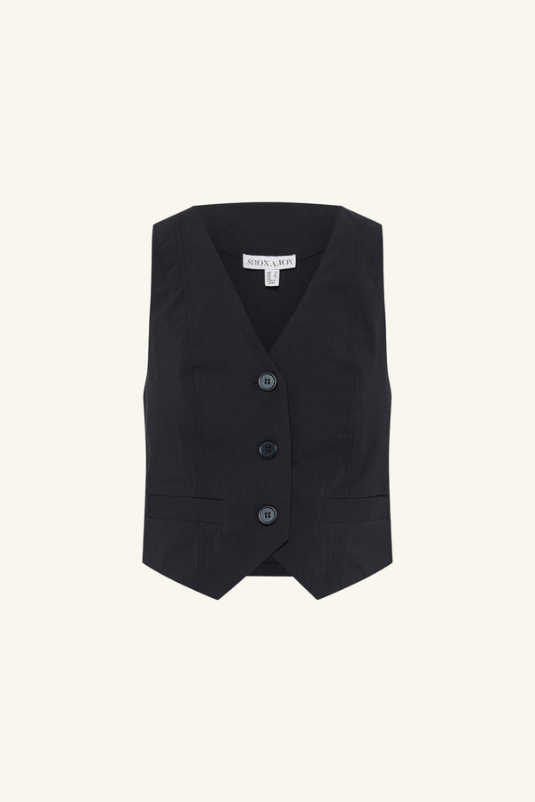 CAMPBELL VEST - BLACK_G