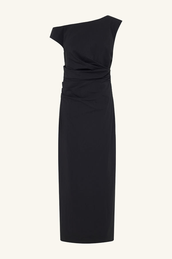 CAMPBELL OFF SHOULDER MAXI DRESS - BLACK_G