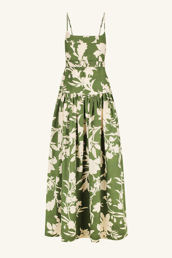 RENEE GATHERED MAXI DRESS_G