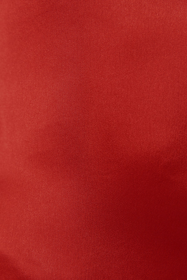 SAVANNA HALTER OPEN BACK MAXI DRESS - CHILLI