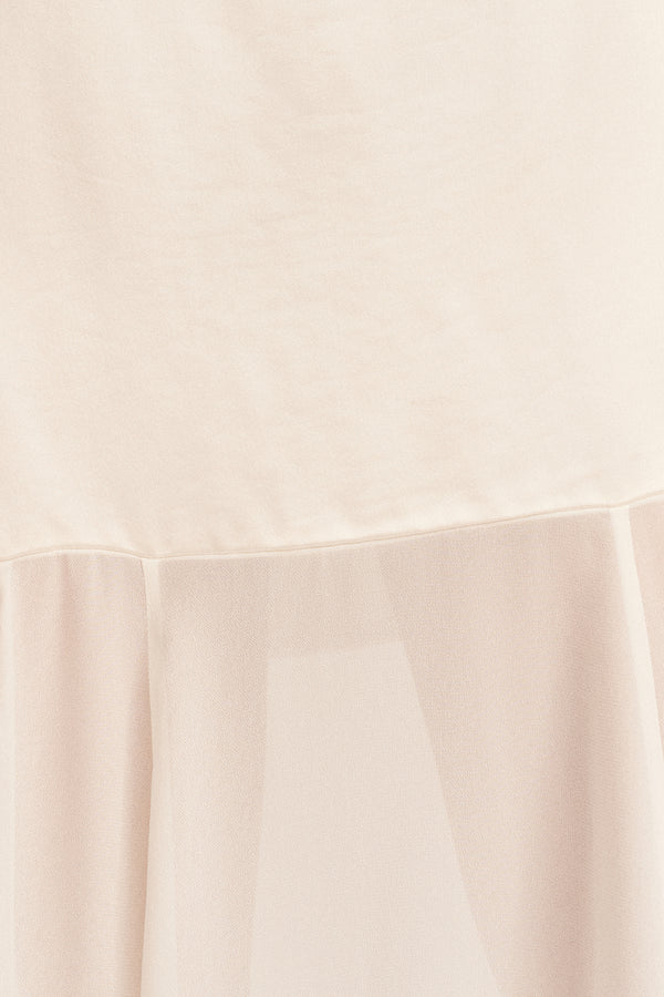MORAYA DROPPED WAIST MAXI DRESS - IVORY_SW