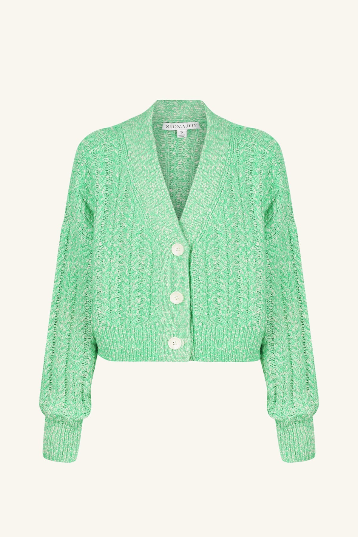 Green on sale button cardigan