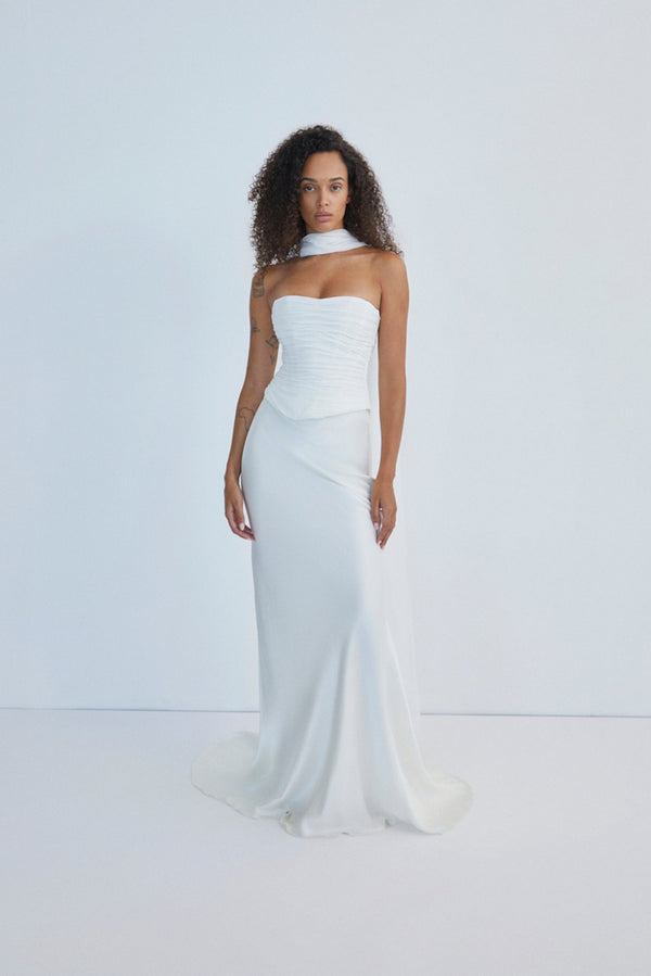 SOLENE CORSET - WHITE