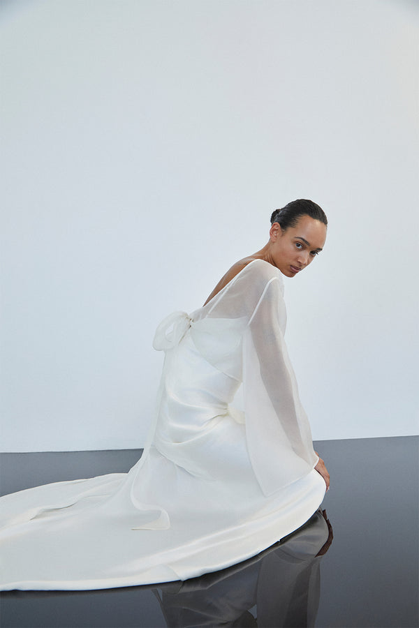 LIA SILK ORGANZA WRAP TOP