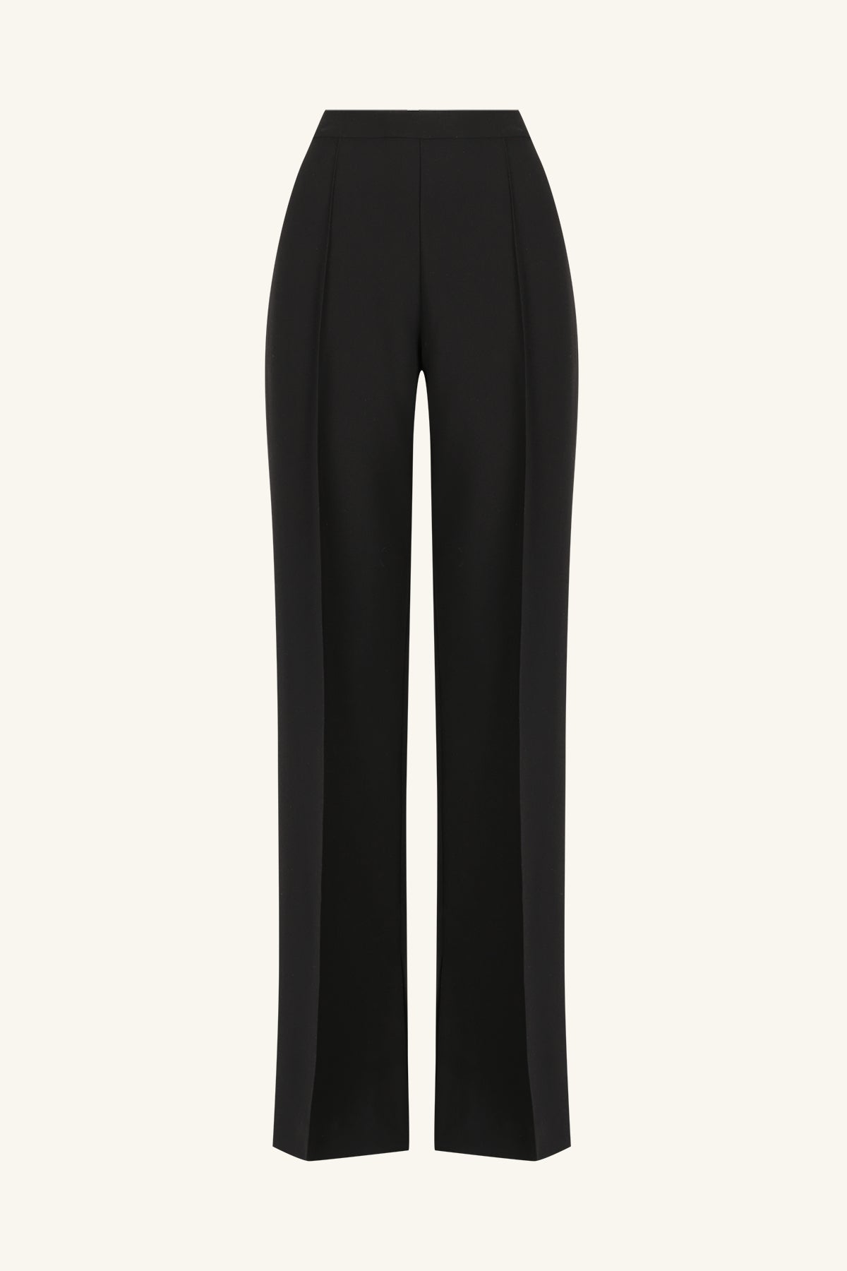 IRENA PINTUCK STRAIGHT LEG PANT - BLACK_G