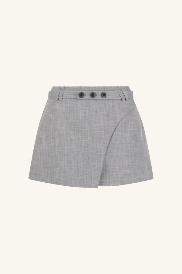 ASHER MINI SKIRT - SMOKE GREY_G