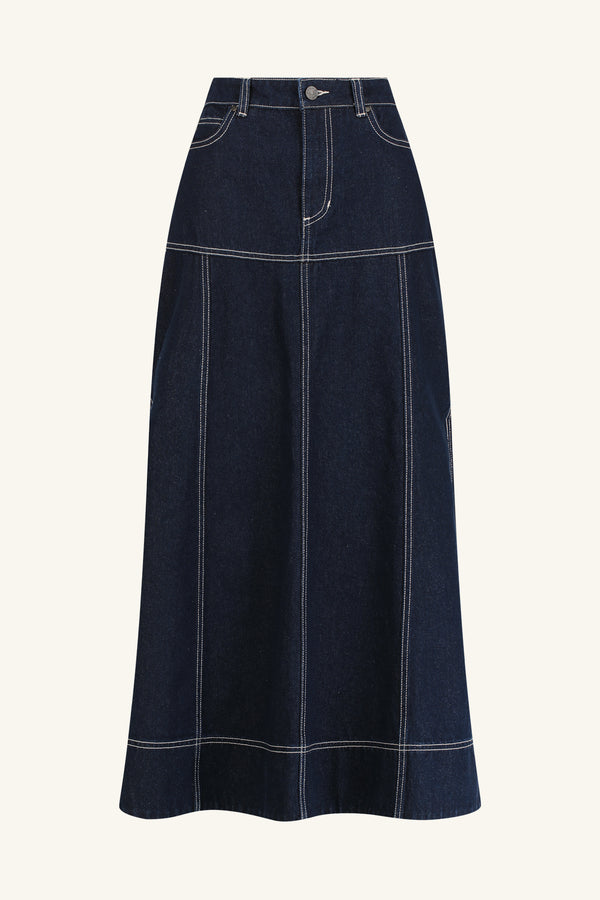 JAQUES FLARED MIDI SKIRT_G
