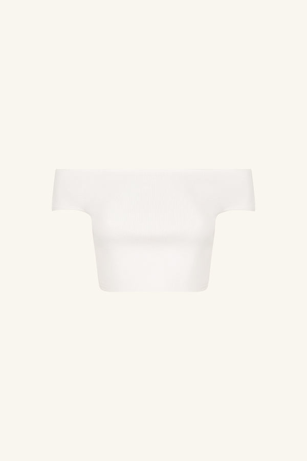 BASIC OFF SHOULDER TOP - IVORY_G