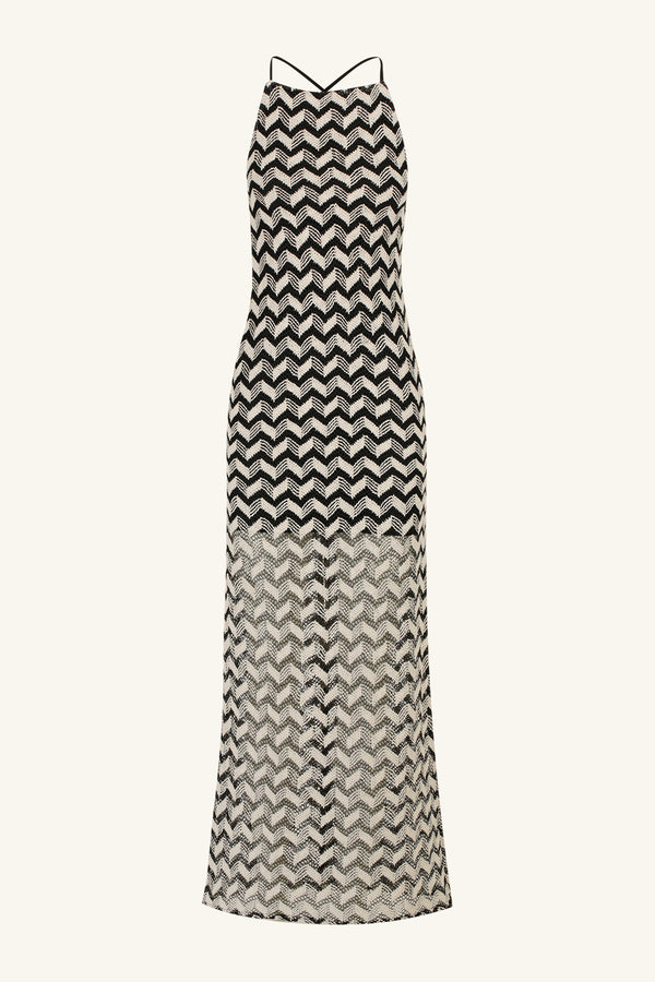 NOOR HIGH NECK MAXI DRESS_G