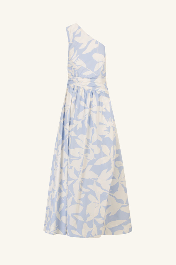 MAMOUNIA ASYMMETRICAL GATHERED MAXI DRESS_G