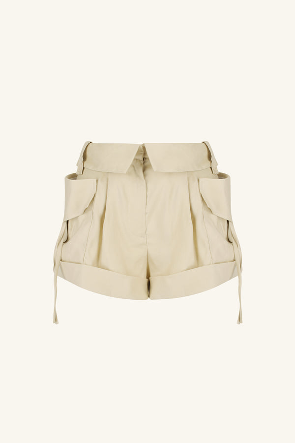 KASBAH UTILITY SHORT - OYSTER_G