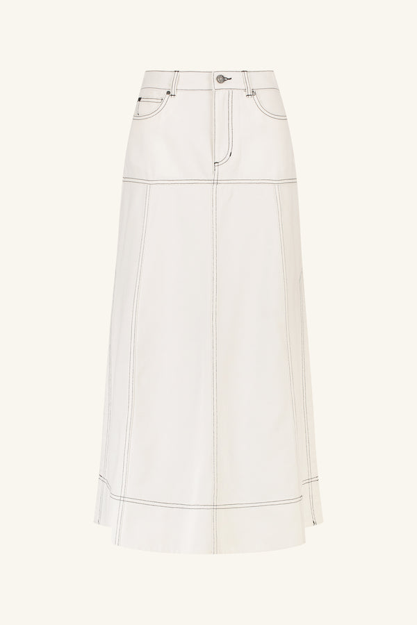 HANA PANELLED MIDI SKIRT_G