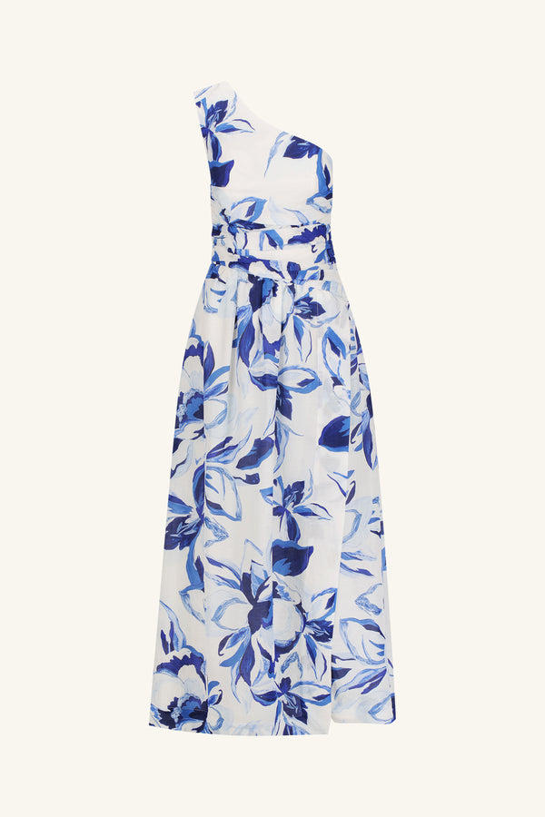 WILLA ASYMMETRICAL GATHERED MAXI DRESS_G
