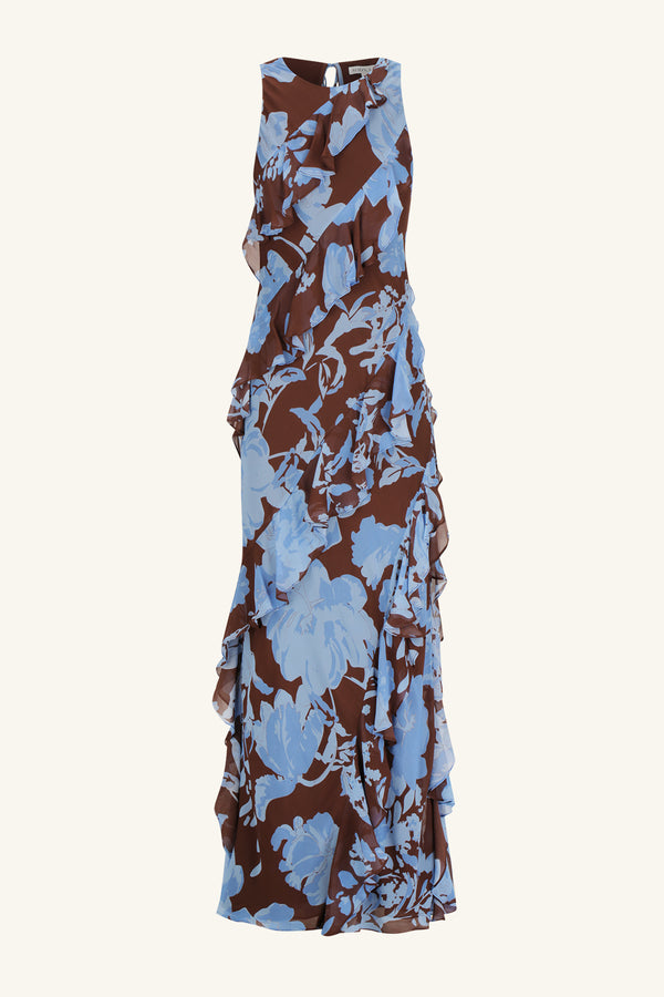 OLSON RUFFLE MAXI DRESS_G