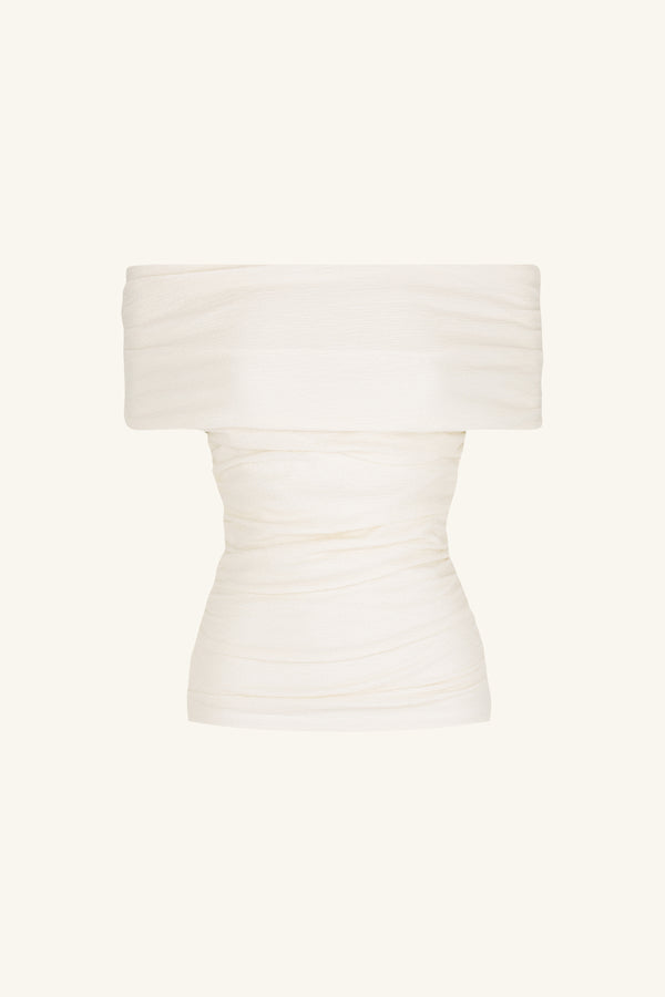 BEAU OFF SHOULDER TOP - IVORY_G