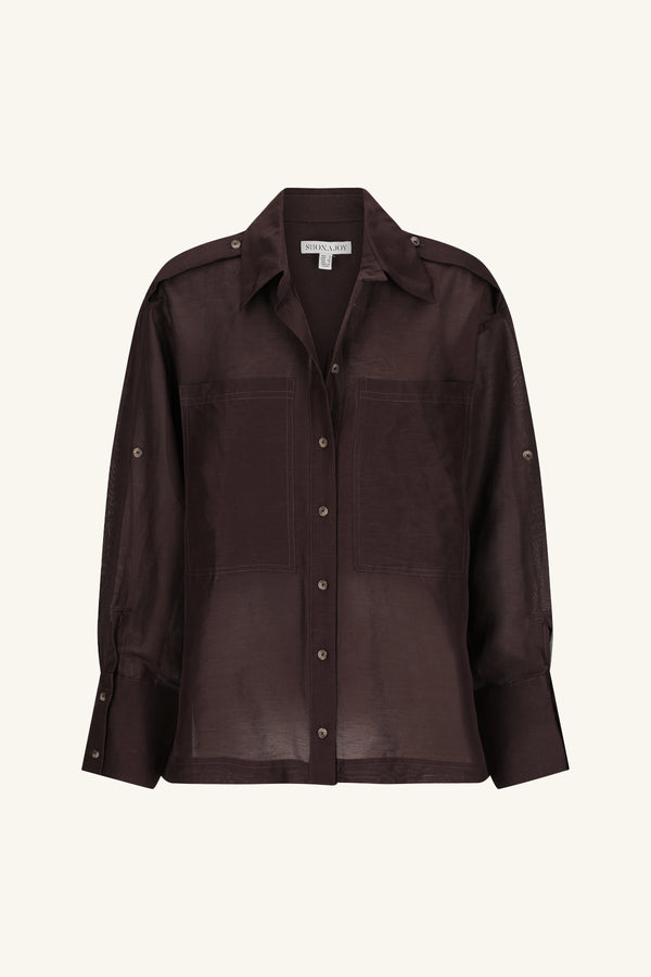 CELESTE SHIRT - GANACHE_G