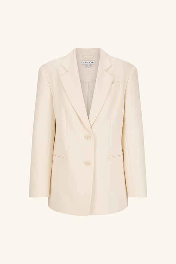 IRENA OVERSIZED TAILORED BLAZER - RICE_G
