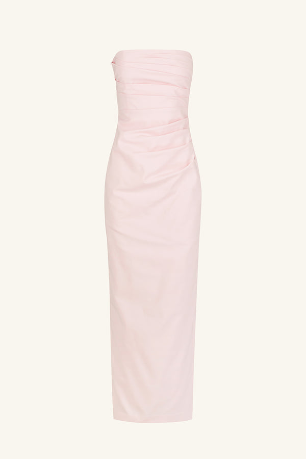 LANI STRAPLESS DRAPED MAXI DRESS - FAIRYFLOSS_G