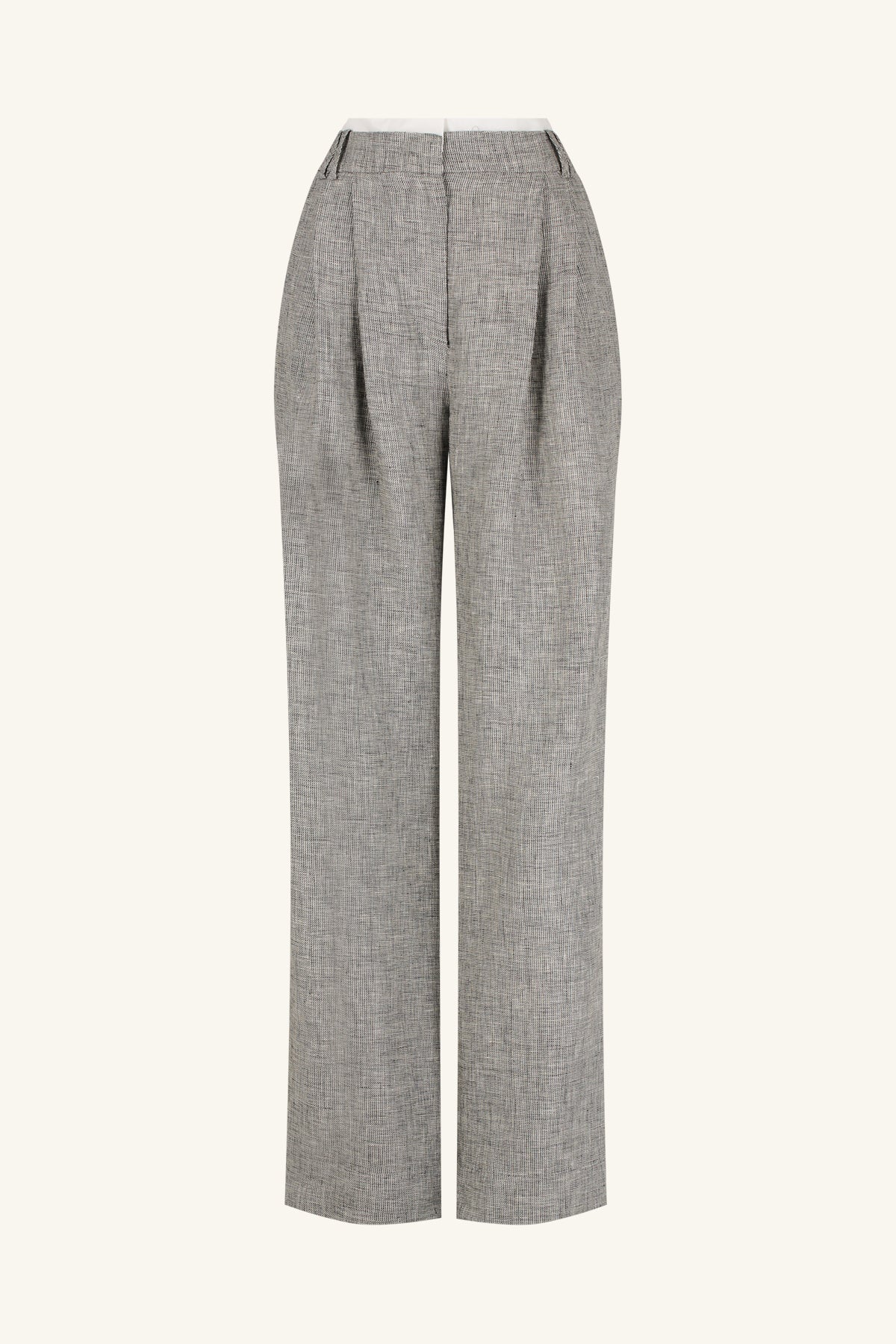 ELLIOT DOUBLE WAIST BAND PANT - CONCRETE_G