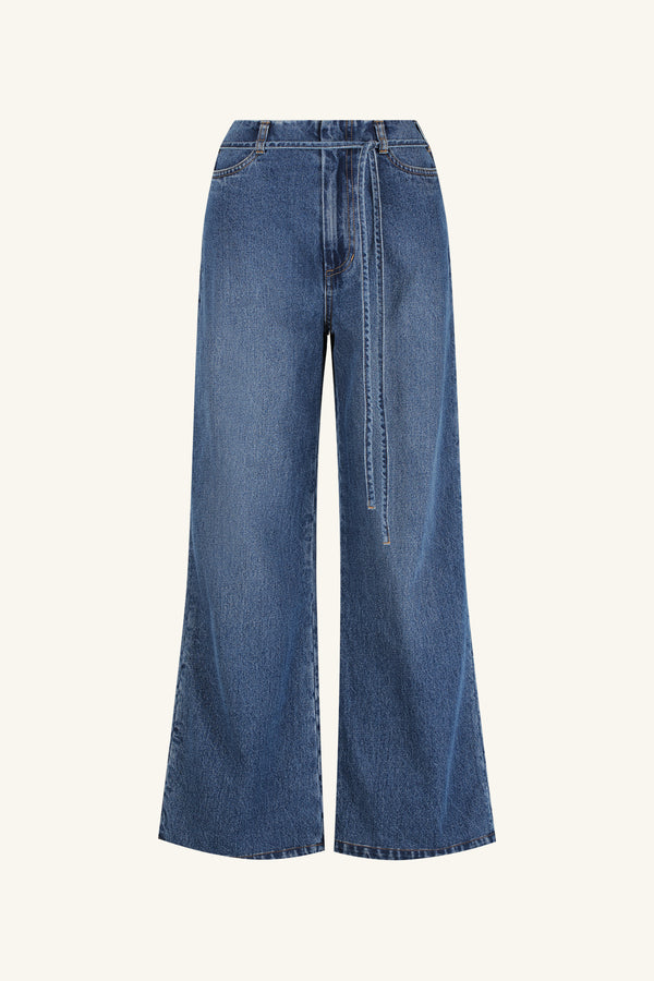 BOYD CROPPED FLARED JEAN - VINTAGE BLUE_G