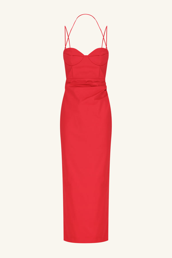 LANI BUSTIER MAXI DRESS - CHILLI_G