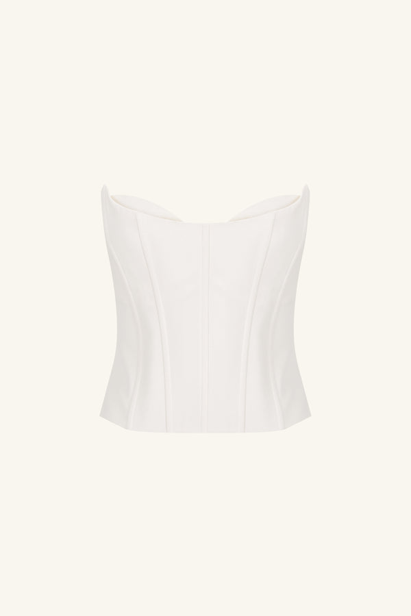 OAKLEY STRAPLESS CORSET - IVORY_G