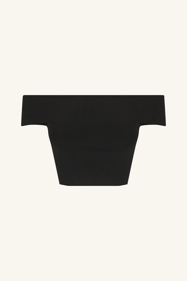 BASIC OFF SHOULDER TOP - BLACK_G
