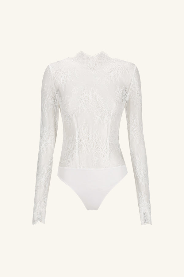 LAMBENT LACE LONG SLEEVE BODYSUIT_G
