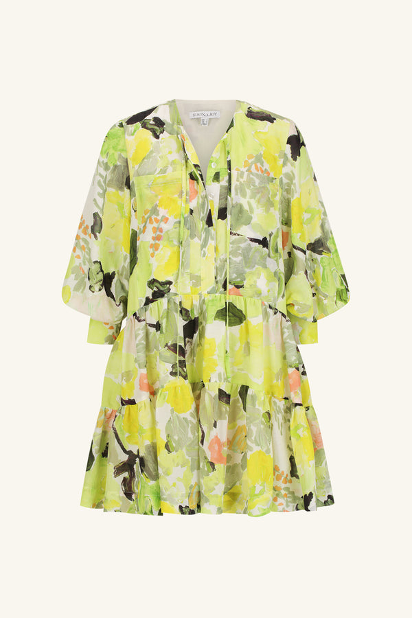 ROSCOE TIERED MINI DRESS_G