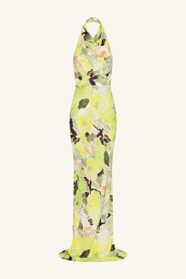 MIDELTON HIGH COWL OPEN BACK MAXI DRESS_G