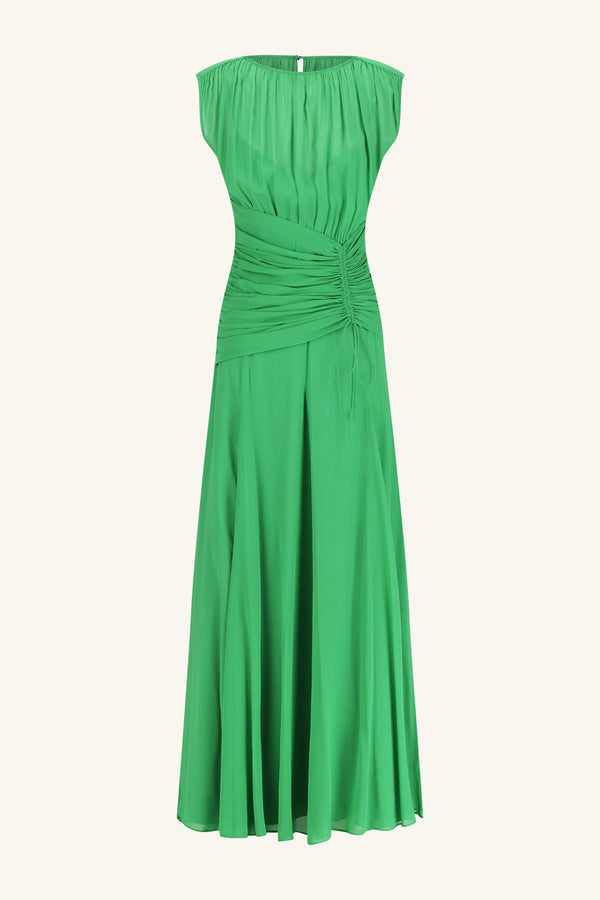 BLAIR HIGH NECK MAXI DRESS - APPLE GREEN_G