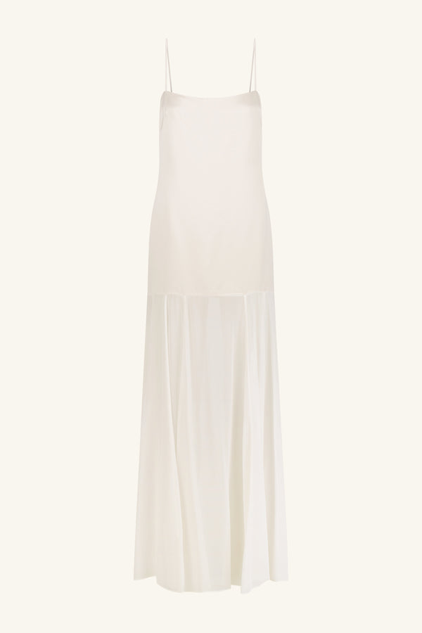 MORAYA DROPPED WAIST MAXI DRESS - IVORY_G