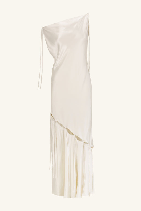SAVANNA TIE MAXI DRESS - IVORY_G