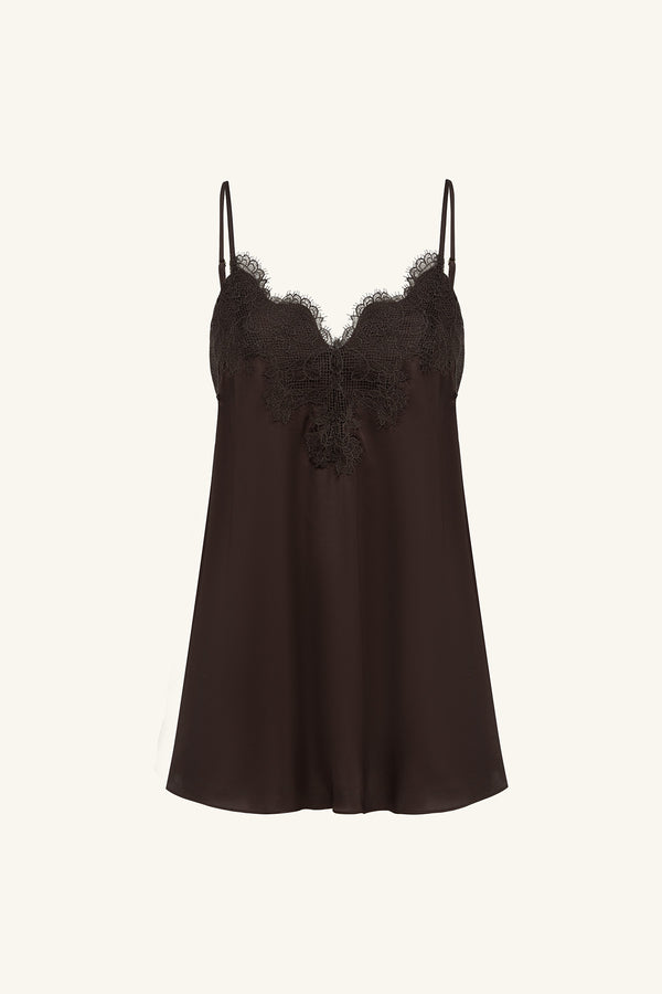 SIMONA LACE CAMI - ESPRESSO_G
